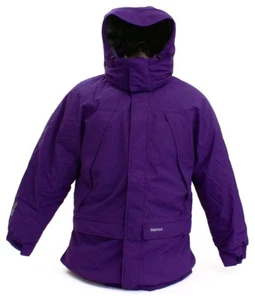 Marmot Purple Yukon Jr. Classic Down Hooded Parka Young Men's Size NWT - Picture 1 of 9