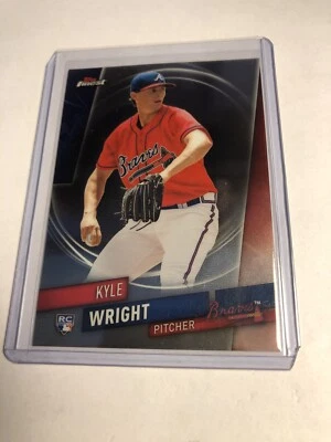 2019 Topps Finest Kyle Wright Rookie #87 RC Atlanta Braves - Image 1 of 2