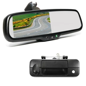 Rear View Reverse Backup Camera Mirror Monitor Kit for Toyota Tundra (2007-2013) - Picture 1 of 12