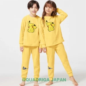 Pokémon × GU Kids unisex Loungewear yellow PIKACHU Brand New Winter Collection - Picture 1 of 12