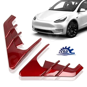 Cubierta protectora de borde de cámara lateral para Tesla Model 3 e Y 2021 2022 (rojo brillante) - Imagen 1 de 7
