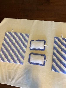 AMERICAN GIRL BITTY BABY  TRUNDLE COMFORTER AND PILLOWS FOR BED REPLACEMENT - Picture 1 of 11