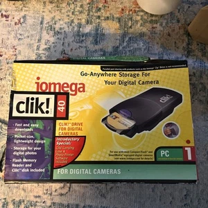 Iomega Clik 40 MB Laufwerk für Digitalkameras, Dockingstation Port Interface - Bild 1 von 10