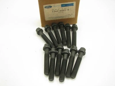 (12) NEW OEM Ford F3HZ-6065-B Engine Cylinder Head Bolts Ford Truck With Cummins - Image 1 of 2