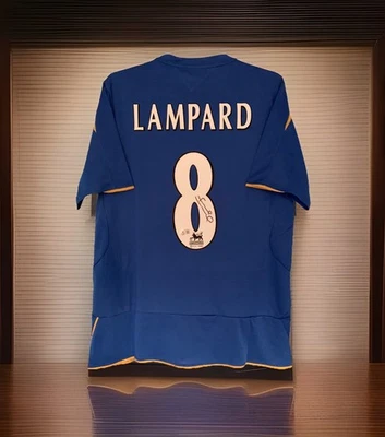 Frank Lampard Signed Autographed Chelsea FC 2005/06 Home Jersey Shirt (Beckett) - Image 1 of 4