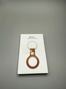 Apple Original AirTag Leder Schlüsselanhänger - Sattelbraun - Versiegelt - Kostenloser Versand - Bild 1 von 2