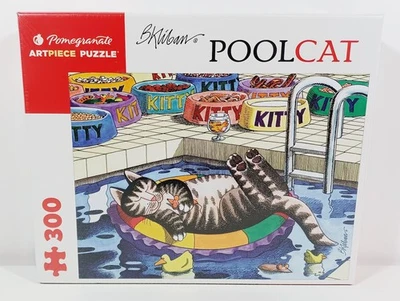 Pomegranate Artpiece Puzzle JK001 Pool Cat 300 Piece Jigsaw Puzzle B. Kliban NEW - Image 1 of 4