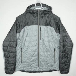 Rei Co-op Mont Range Mens L Jacket Black Primaloft Pertex Quantum Eco Quilted - Picture 1 of 12