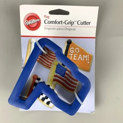 Cortador de biscoitos Wilton Flag Comfort Grip Patriotic EUA aposentado novo - Imagem 1 de 4