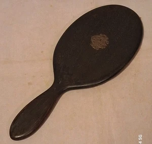 Beautiful Antique Hand Mirror With Emblem - Picture 1 of 3