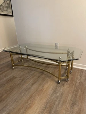 Mesa de centro moderna Hollywood Regency Mid-Century años 80 Foto 1 de 4