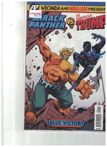 The Barack Panther vs The Tremendous Trump #1 BLUE VICTORY BY MARVEL COMICS 2019 - Picture 1 of 1