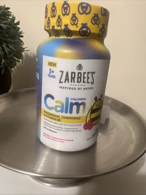 Zarbee's Children's Calm Gummies Raspberry Flavor 30 Ct Emotional Support 12/25 - Image 1 of 4