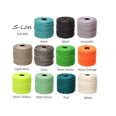 Cordón de nailon S-Lon TEX400 / 0,9 mm, 35 yardas / carrete de 32 metros Foto 1 de 2