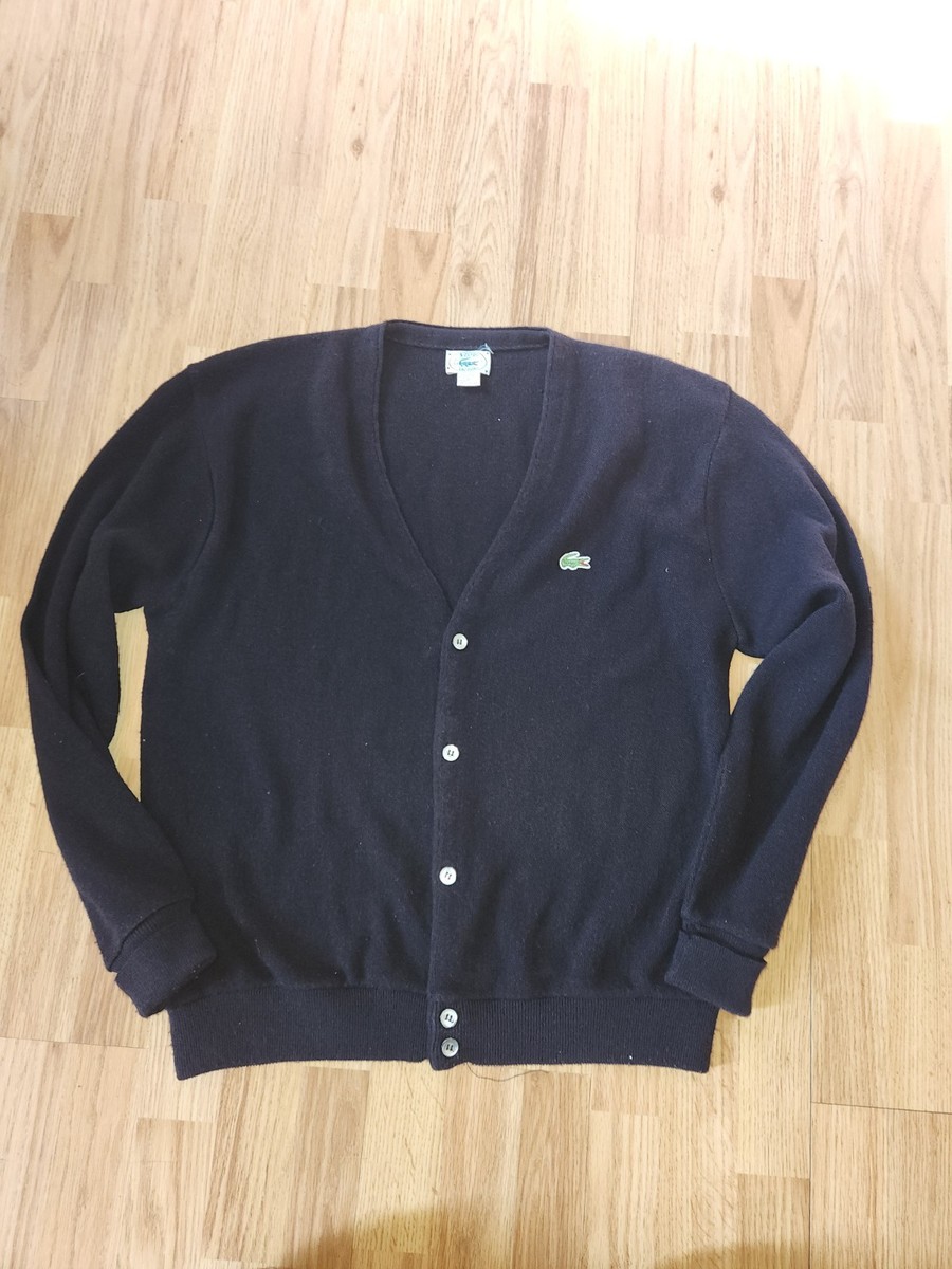 80's IZOD LACOSTE ネイビー カーディガン XL 80's IZOD LACOSTE ネイビー カーディガン XL 古着通販 サイト