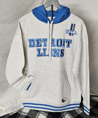 Men's Mitchell & Ness Gray Detroit Lions Offseason Hoodie Size Small   - Изображение 1 из 4
