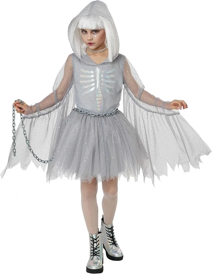 Glimmering Ghost Dress Child Girls Costume - Image 1 of 1