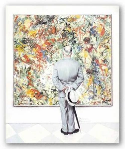 RETRO ART PRINT The Connoisseur Norman Rockwell - Picture 1 of 1