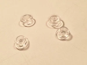 LIONEL 2353-11 DIESEL CLEAR PORT HOLES LENS SET of 4 REPRO, AUCTION - Picture 1 of 1