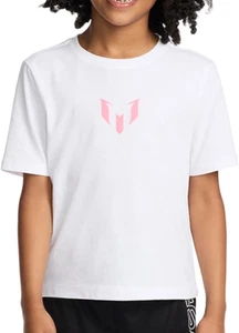 Messi Logo Girl's White Graphic Tee. Girls US Sizs XS-L. Brand New in Polybag! - Picture 1 of 2