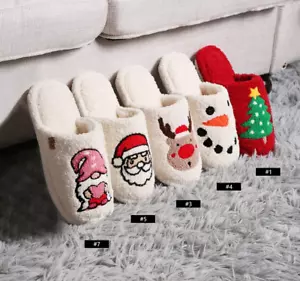 ComfyLuxe Christmas Pattern Embroidered Slippers - Picture 1 of 21
