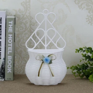 Decorazione viola cesto di fiori rattan design giardino porta foto decorazione regalo per gli ospiti - Foto 1 di 4