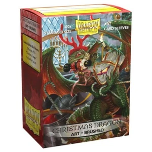 DRAGON SHIELD Christmas Dragon 2020 100 mangas de cartas protectores de mazo - Imagen 1 de 2