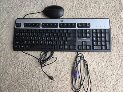Used HP KB-0316  Keyboard and Mouse - Image 1 of 2