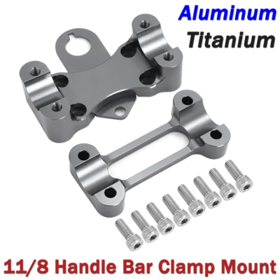 Titanium For Yamaha Banshee YFZ350 1987-06 11/8 Handle Bar Clamp Mount Aluminum - Image 1 of 4