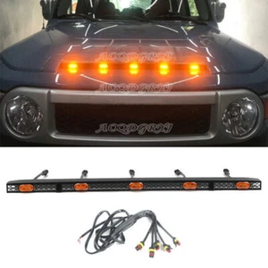 For Toyota FJ Cruiser 2007-2021 LED Vehicles Bonnet Hood 5 Light Bars Decor Kit - Bild 1 von 5