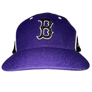 Boston Red Sox Baseball Cap Sz M/L Zephyr Purple Black White Hat *RARE - Picture 1 of 12