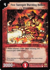 Duel Masters Fire Sweeper Burning Hellion 78/110 Karte - Bild 1 von 2