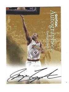 George Lynch 1999-00 Skybox Premium Autographics card, Philadelphia 76ers. - Picture 1 of 2