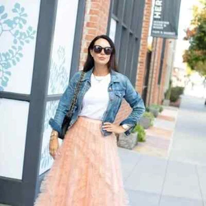 NWT Anthropologie Geisha Designs Spenser Tulle Midi Skirt Size XL - Picture 1 of 9