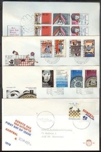 PAÍSES BAJOS 1977/78 FDC’s (x8) (ID:383/D27656) - Imagen 1 de 1