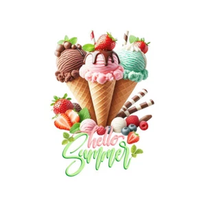 Creative And Fun Ice Cream Wall Stickers _t - Imagen 1 de 6