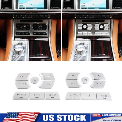 Placa de tampa de reparo de botão console climático liga 16 peças compatível com Jaguar XF 2012-2015 - Imagem 1 de 4