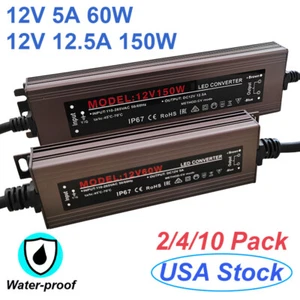 Power Supply IP67 Waterproof Adapter DC 12V LED Driver Lighting Transformer - Picture 1 of 14
