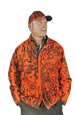 NEU wasserdichte atmungsaktive Tarnjacke Überjacke Treiberjacke Jagd orange - Bild 1 von 4