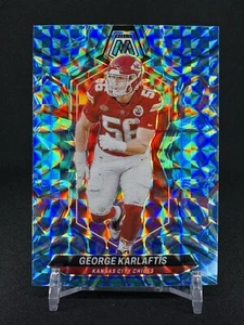 2024 Panini Mosaic🧨 George Karlaftis Blue Mosaic #111 Kansas City Chiefs - Picture 1 of 2