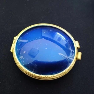 Re 1935 Fully Automatic Antique Kerosene Lighter Brass Material Blue Cover - Picture 1 of 8