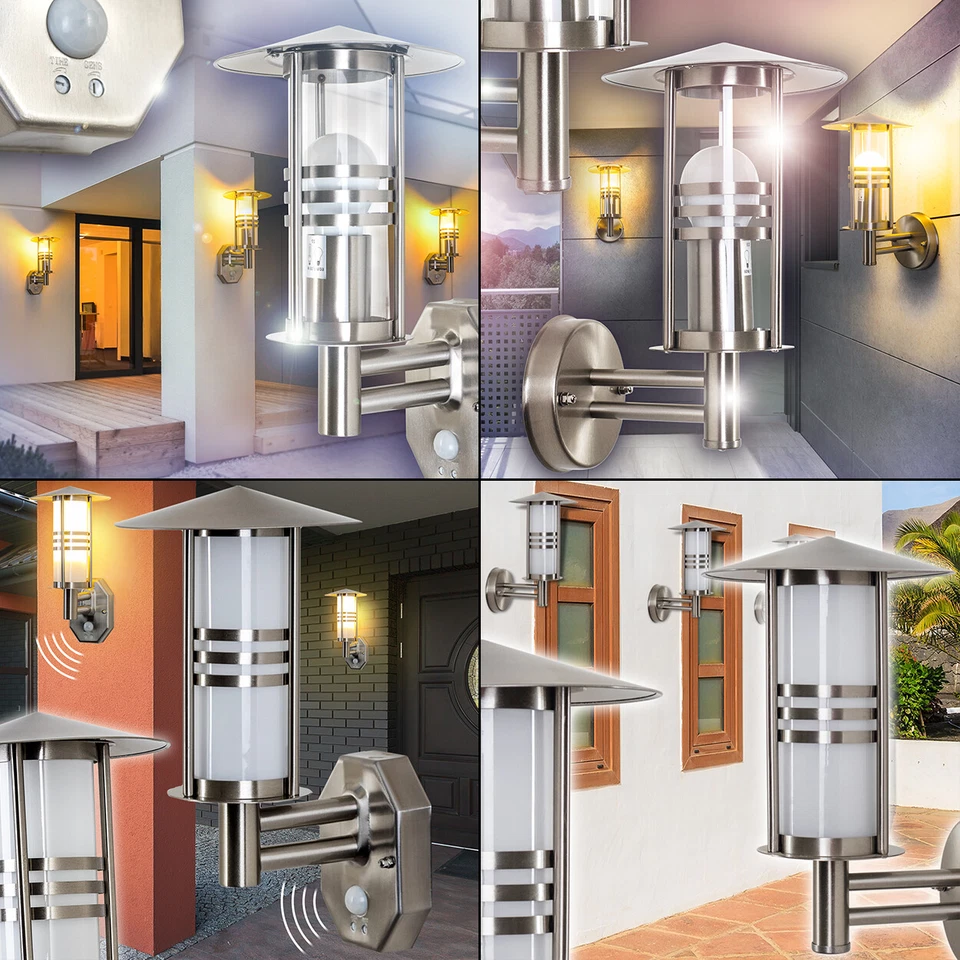 Außenwandleuchte Forli Garten Terrasse Hof Balkon Lampe Bewegungsmelder IP44 - Bild 1 von 1