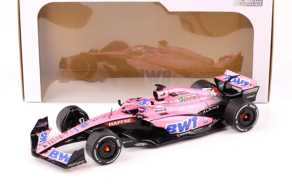 Solido Modellauto 1 18 Alpine Formel 1 A522 Alonso pink Bahrein GP 2022 S1808801