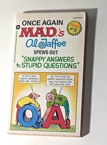 Once Again MAD's Al Jaffee Spews Out Snappy Answers to Stupid Questions LN / NM! - Picture 1 of 10