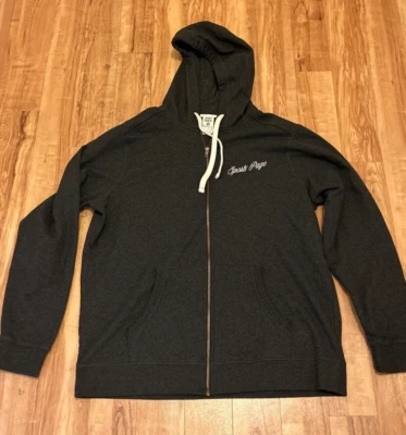 Moletom com capuz Sports Page masculino cinza zíper completo - Tamanho 2XL - Distrito - Imagem 1 de 4