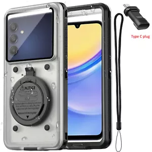 Self-Check Waterproof Phone Case Cover for Samsung Galaxy A15 A35 A25 A14 A54 5G - Picture 1 of 19