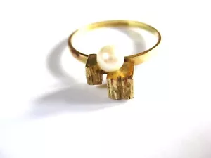 Ring Gold 585 mit Perle, Lapponia, 2,26 g - Bild 1 von 3