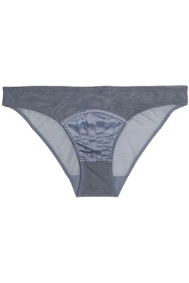 STELLA MCCARTNEY Cherie Calzoncillos de tiro bajo de malla satinado gris M 6-8 Foto 1 de 4