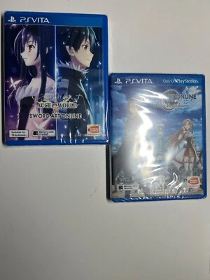 SAO Accel World+Hollow Realization Playstation PS Vita Games Lot New SEALED - Image 1 of 2