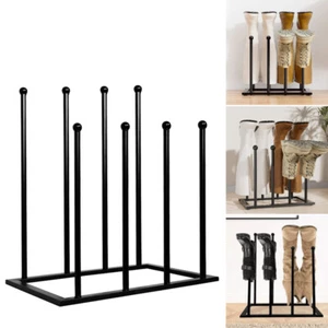 4 Pair Wellington Walking Boot Rack Stand | Wellies Welly Shoes Indoor/Outdoor - Picture 1 of 13